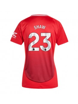 Manchester United Luke Shaw #23 Zenski Domaci Dres 2024-25 Kratak Rukavima